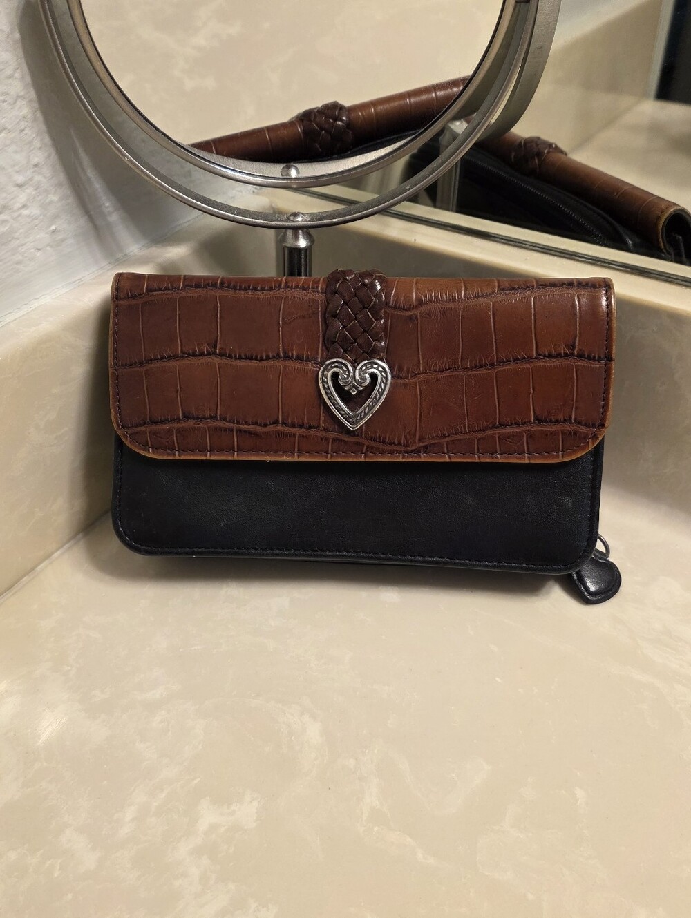 Brighton Brown and Black Wallet